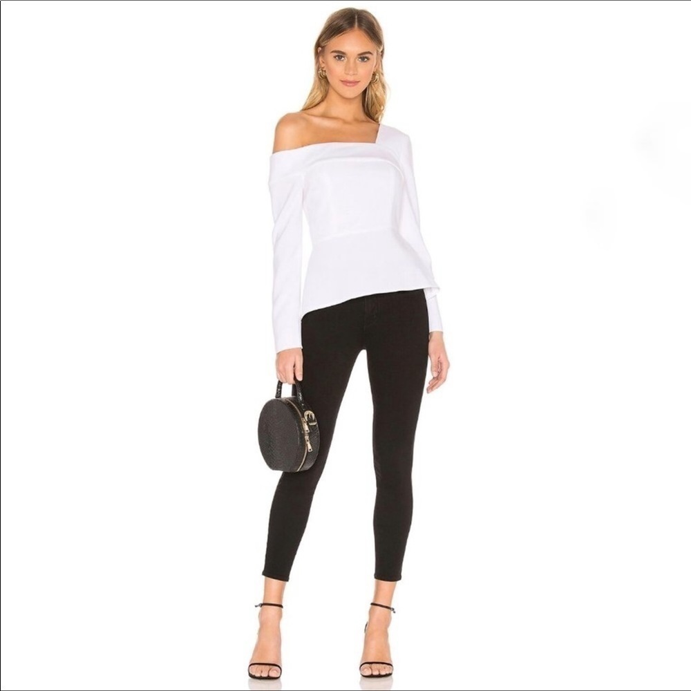 L'Agence Margot High Rise Skinny in Noir Black